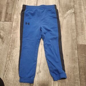 Under Armour Toddler Boy Blue‎ Comfort Soft Fleece Inside Joggers 24 Months